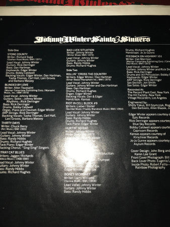 Johnny Winter - Saints & Sinners - 1974