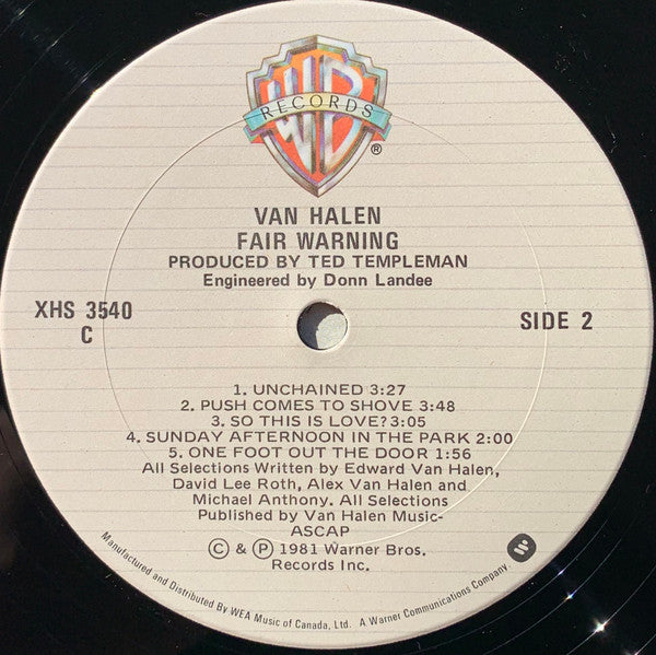 Van Halen - Fair Warning