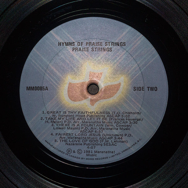 Unknown Artist - Hymns Of Praise Strings - 1982