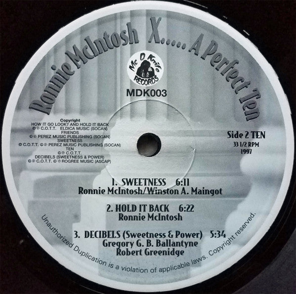 Ronnie McIntosh - X.......... A Perfect Ten - 1997