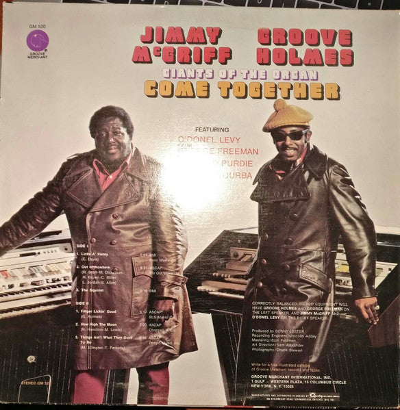 Jimmy McGriff - Richard "Groove" Holmes - Giants Of The Organ Come Together - 1973