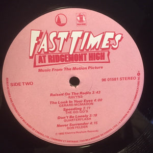 Various - Fast Times At Ridgemont High (Music From The Motion Picture) - 1982