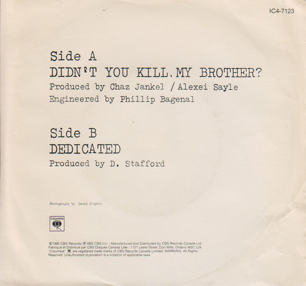 Alexei Sayle - Didn't You Kill My Brother? - 1985