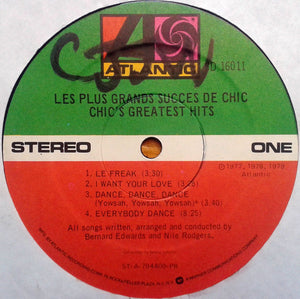 Chic - Les Plus Grands Succes De Chic = Chic's Greatest Hits