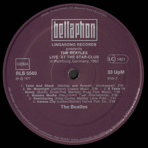 Beatles, The - Live! At The Star-Club In Hamburg, Germany; 1962 - 1977