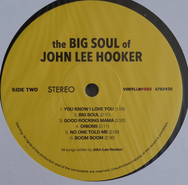 John Lee Hooker - The Big Soul - 2016