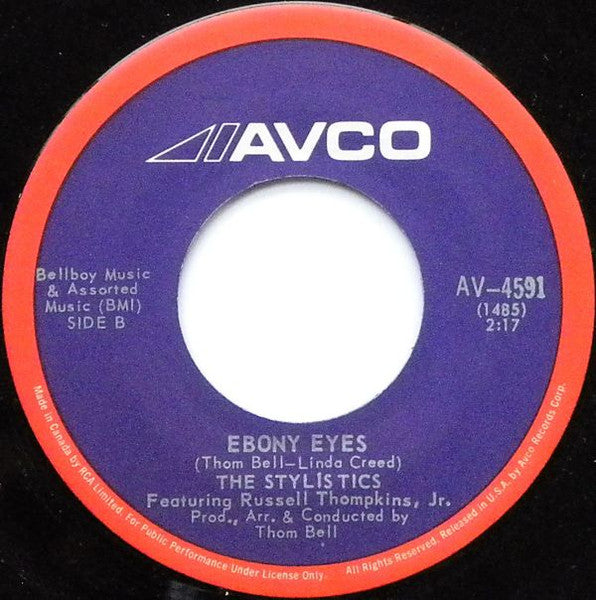 The Stylistics - Betcha By Golly, Wow / Ebony Eyes