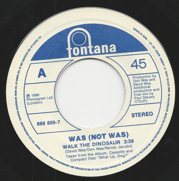 Was (Not Was) - Walk The Dinosaur - 1988