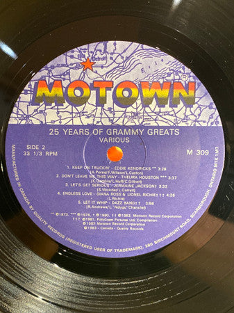 Various - 25 Years Of Grammy Greats