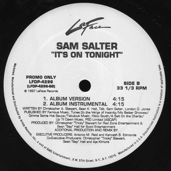 Sam Salter - It's On Tonight - 1997