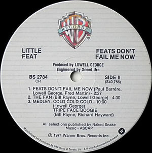 Little Feat - Feats Don't Fail Me Now - 1979