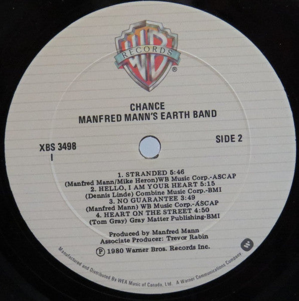Manfred Mann's Earth Band - Chance - 1981