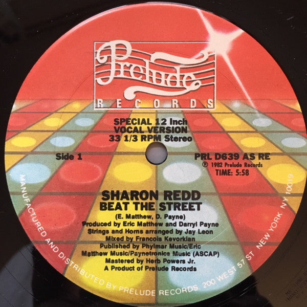 Sharon Redd - Beat The Street - Special 12 Inch Vocal Version Vinyl Record