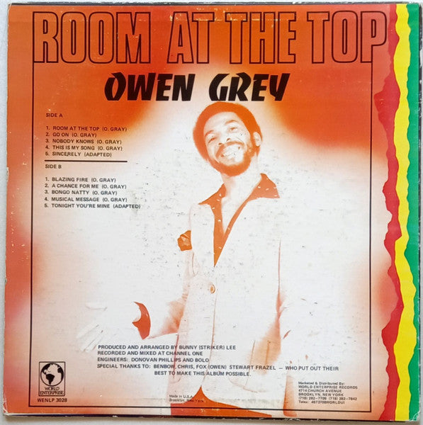 Owen Gray - Room At The Top