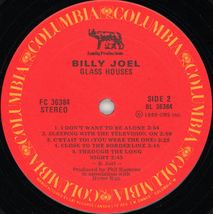 Billy Joel - Glass Houses Vinyl Record