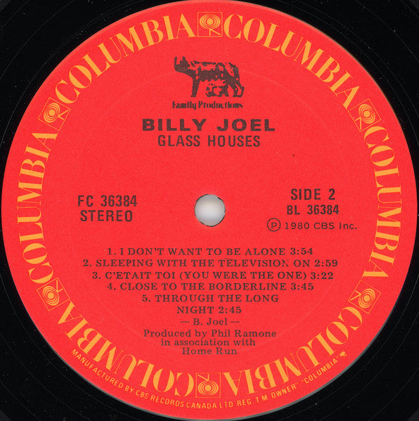 Billy Joel - Glass Houses Vinyl Record