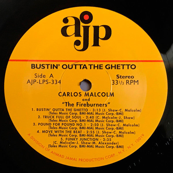 Carlos Malcolm - Bustin' Outta The Ghetto -