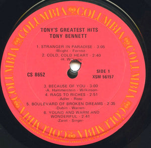 Tony Bennett - Tony's Greatest Hits -