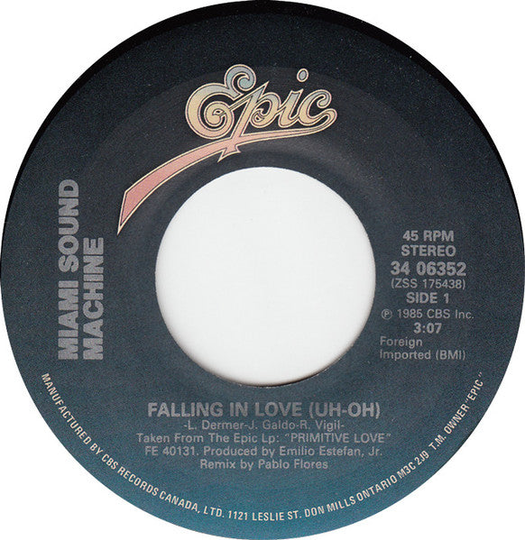 Miami Sound Machine - Falling In Love (Uh-Oh)