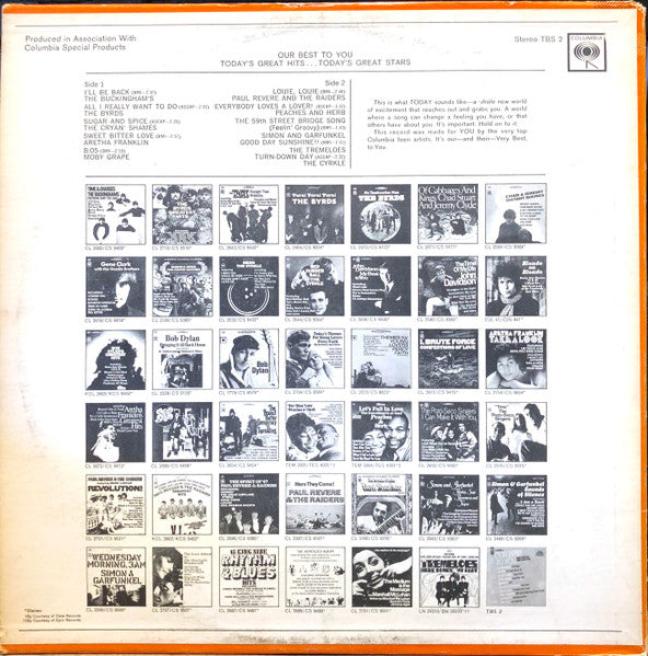 Various - Our Best To You: Today's Great Hits... Today's Great Stars