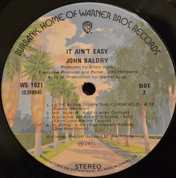 John Baldry - It Ain't Easy Vinyl Record