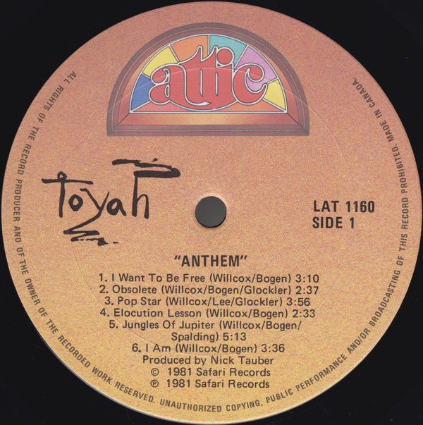 Toyah (3) - Anthem