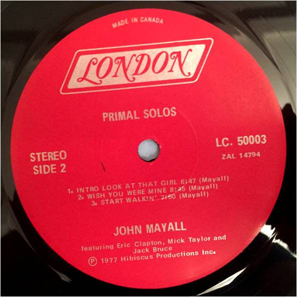 John Mayall - Primal Solos - 1977