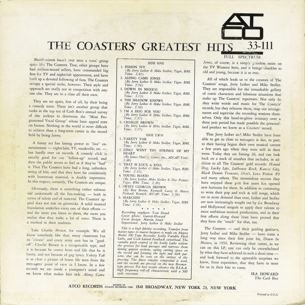 The Coasters - The Coasters' Greatest Hits