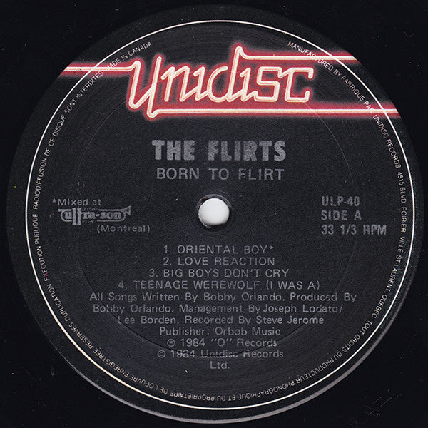 Flirts, The - Born To Flirt - 1984