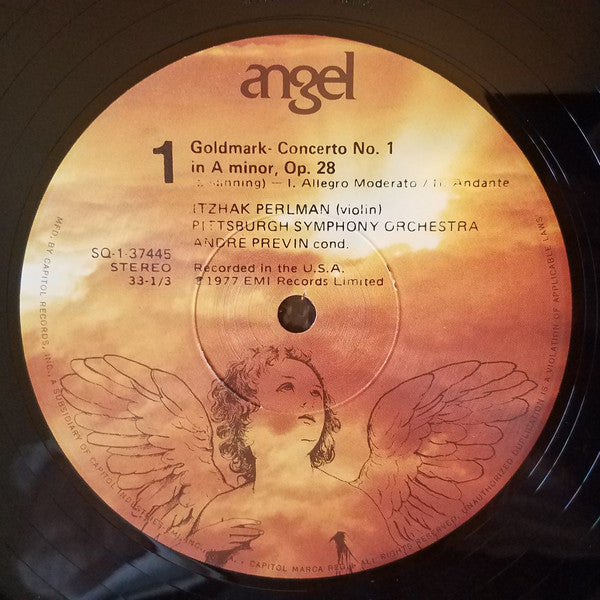 Karl Goldmark, Pablo De Sarasate, Itzhak Perlman, André Previn, Pittsburgh Symphony Orchestra - Violin Concerto No. 1 In A Minor / Zigeunerweisen - 1979