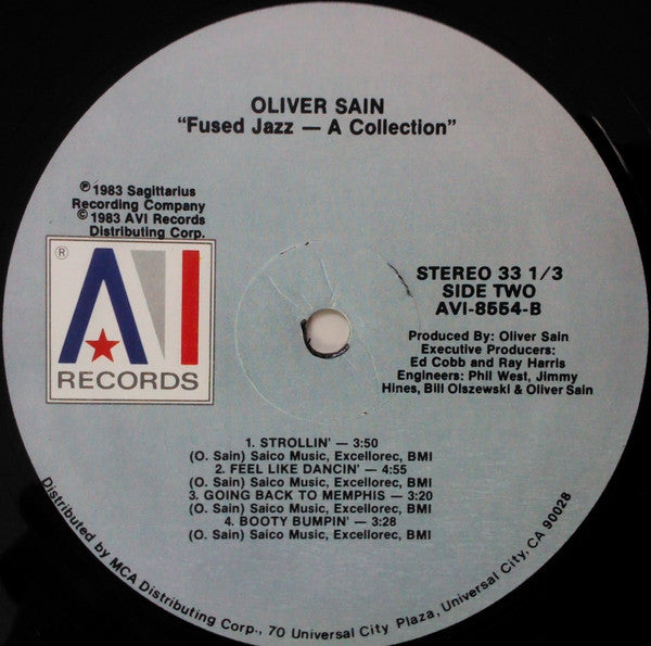 Oliver Sain - Fused Jazz - A Collection - 1983
