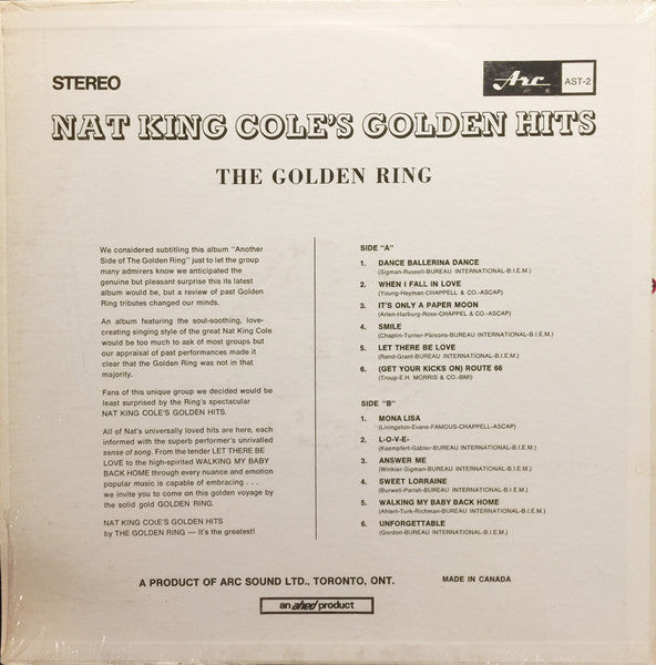 The Golden Ring - Nat King Cole's Golden Hits