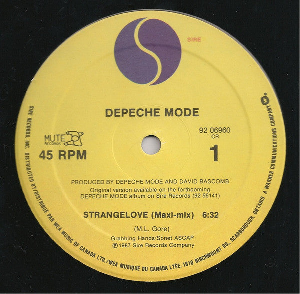Depeche Mode - Strangelove - 1987