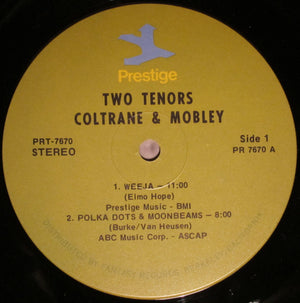 John Coltrane With Hank Mobley - 2 Tenors - 1972