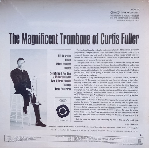 Curtis Fuller - The Magnificent Trombone Of Curtis Fuller -