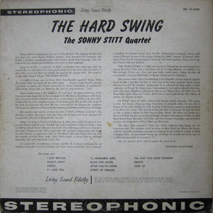 The Sonny Stitt Quartet - The Hard Swing Vinyl Record