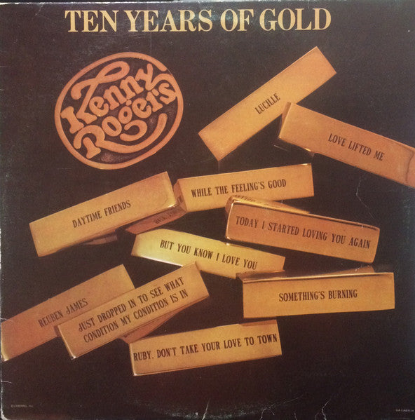 Kenny Rogers - Ten Years Of Gold Vinyl Record