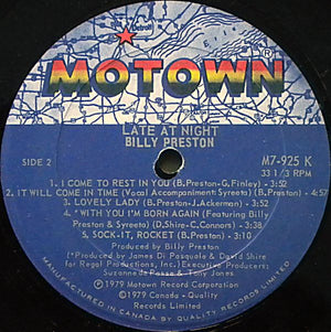 Billy Preston - Late At Night - 1980