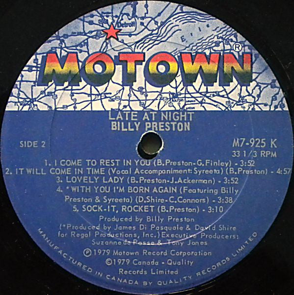 Billy Preston - Late At Night - 1980