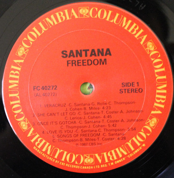 Santana - Freedom - 1987