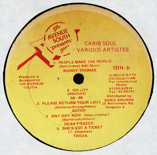 Various - 5th Avenue South Presents Carib Soul