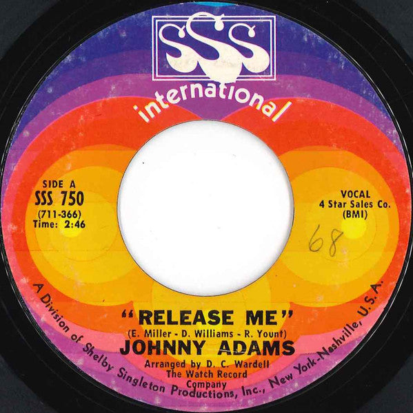 Johnny Adams - Release Me - 1968