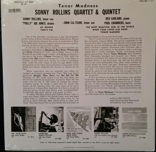 Sonny Rollins Quartet - Tenor Madness