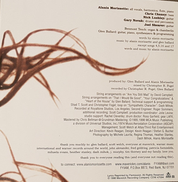 Alanis Morissette - Supposed Former Infatuation Junkie (CD) - 1998