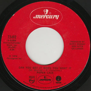 Paper Lace - The Night Chicago Died / Can You Get It When You Want It - 1974