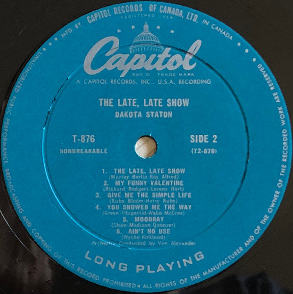 Dakota Staton - The Late, Late Show - 1957