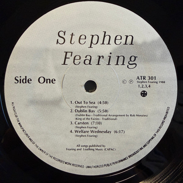 Stephen Fearing - Out To Sea - 1989