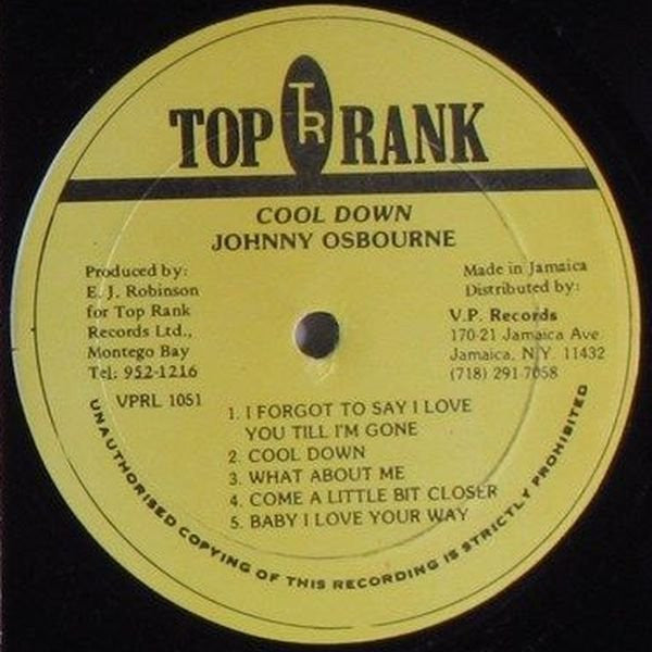 Johnny Osbourne - Cool Down Vinyl Record