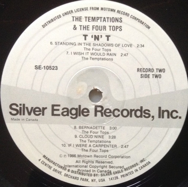 The Temptations & Four Tops - T'N'T Vinyl Record