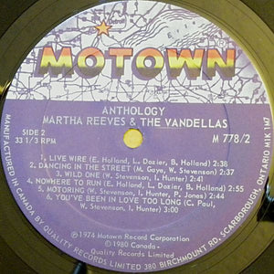 Martha Reeves & The Vandellas - Anthology - 1980